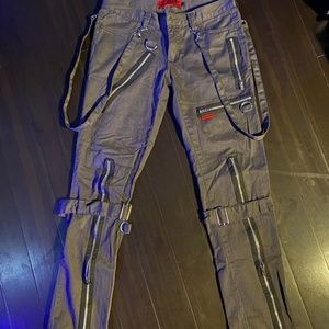 Vintage Tripp NYC gray bondage pants sz 9